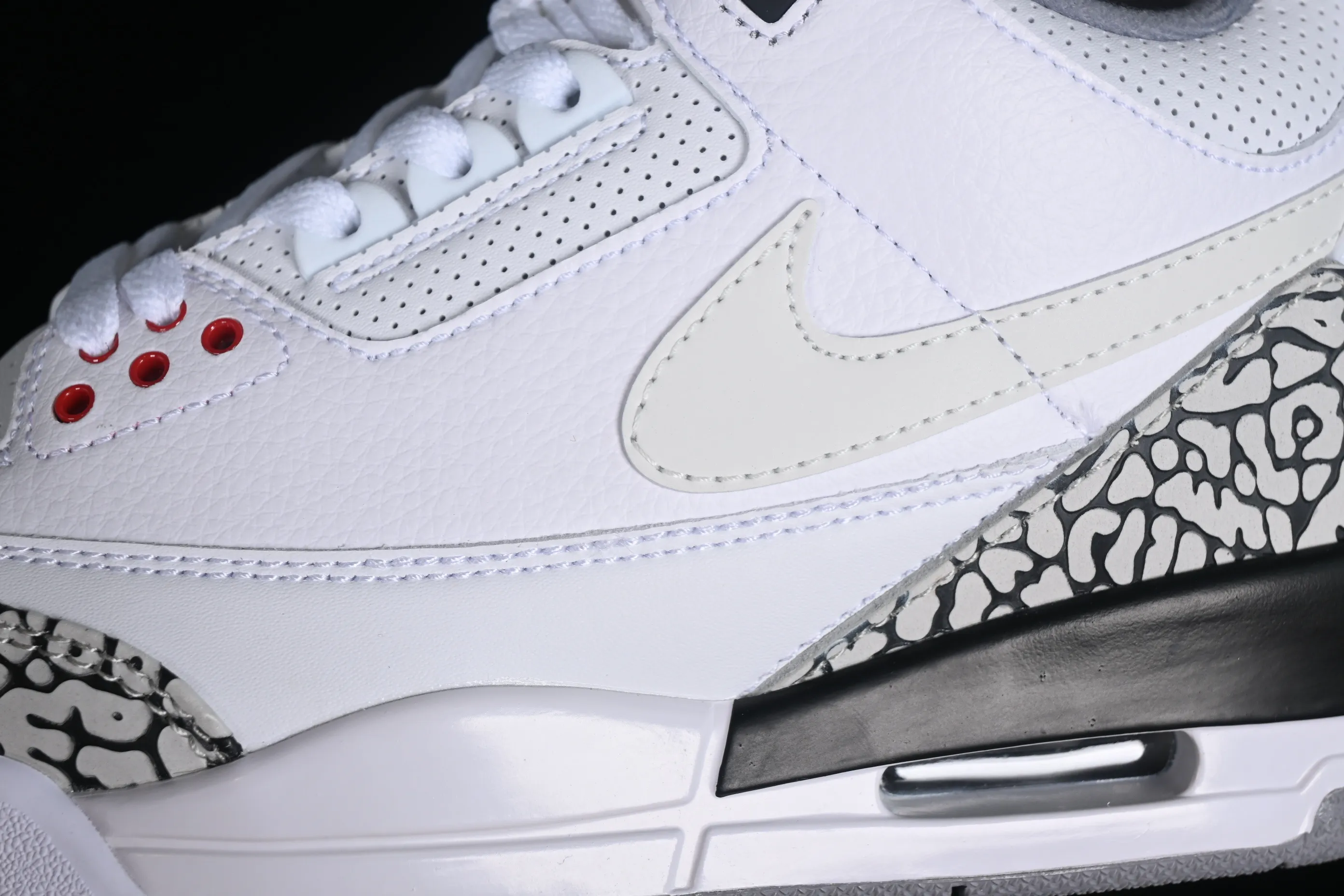All categories Air Jordan Jordan series basketball shoes Air Jordan 3 Air Jordan 3 "Tinker Hatfield" AJ3 Joe 3 manuscript white cement hook AV6683-160